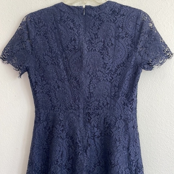 Madewell Navy Blue Lace Dress, Size 0 - Picture 6 of 6